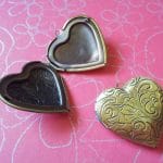 Photo Locket - Heart (Carved)