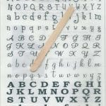 Rub-on Transfers & Tool - Alphabet Design 1