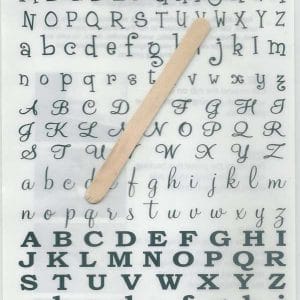 Rub-on Transfers & Tool - Alphabet Design 1