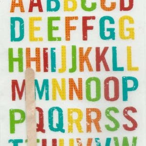 Rub-on Transfers & Tool - Alphabet Design 2