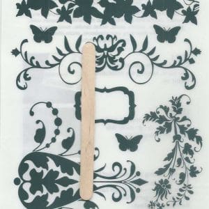 Rub-on Transfers & Tool - Floral Design 4
