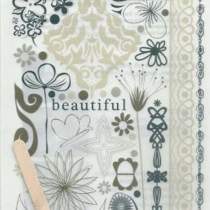 Rub-on Transfers & Tool - Floral Design 5