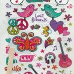 Rub-on Transfers & Tool - Girly Design 1