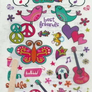 Rub-on Transfers & Tool - Girly Design 1