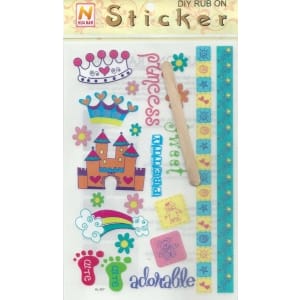 Rub-on Transfers & Tool - Girly Design 2
