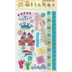 Rub-on Transfers & Tool - Girly Design 2