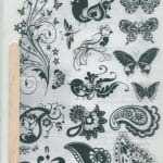 Rub-on Transfers & Tool - Floral Design 7