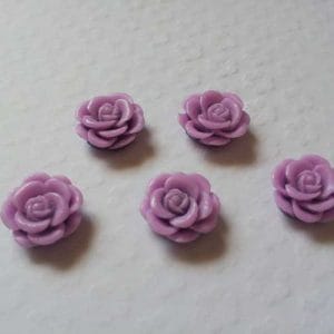 Resin Roses (1cm) - Purple