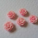 Resin Roses (1cm)  - Pink