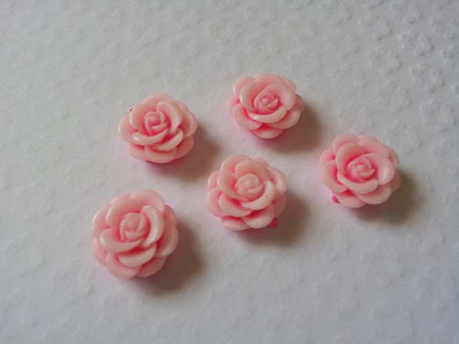Resin Roses (1cm) - Pink