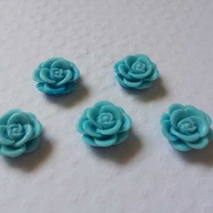 Resin Roses (1cm) - Blue