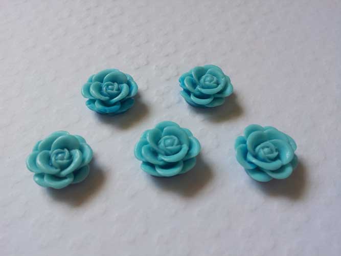 Resin Roses (1cm) - Blue