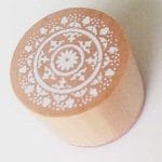 Round Rubber Stamp - Floral Design 4