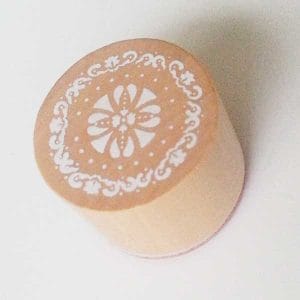 Round Rubber Stamp - Floral Design 5
