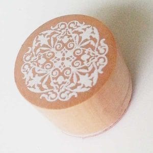 Round Rubber Stamp - Floral Design 6