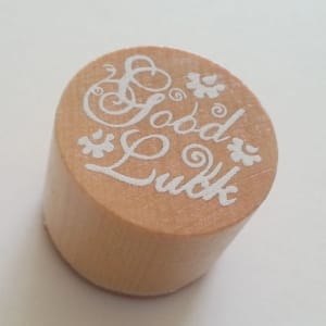 Round Rubber Stamp - Good Luck