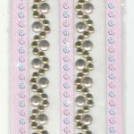 Brown Swirls Border Stickers