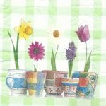 A pack of 12 by 12 inch Decoupage Napkins(5 pcs)  - Floral Design 1