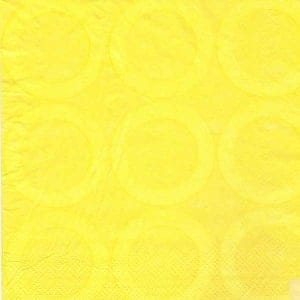 A pack of 12 by 12 inch Decoupage Napkins(5 pcs) - Retro Circles
