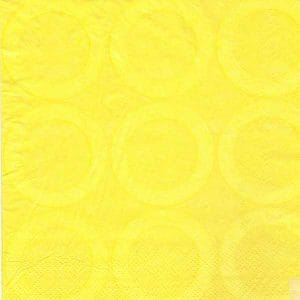 A pack of 12 by 12 inch Decoupage Napkins(5 pcs) - Retro Circles