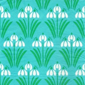 A pack of 12 by 12 inch Decoupage Napkins(5 pcs) - Floral Design 12