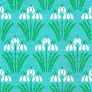 A pack of 12 by 12 inch Decoupage Napkins(5 pcs) - Floral Design 12