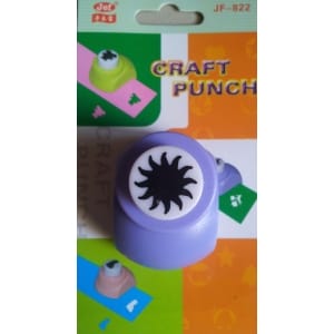 Jef Craft Punch - Sun centere for flower (curly) - Small