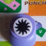Jef Craft Punch - Sun centere for flower (curly) - Small