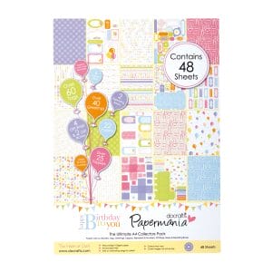 Papermania Happy Birthday Collection Ultimate Die-Cut & A4 Paper Pack