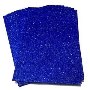 Glitter A4 Foam Sheets - Dark Blue (Set of 5)