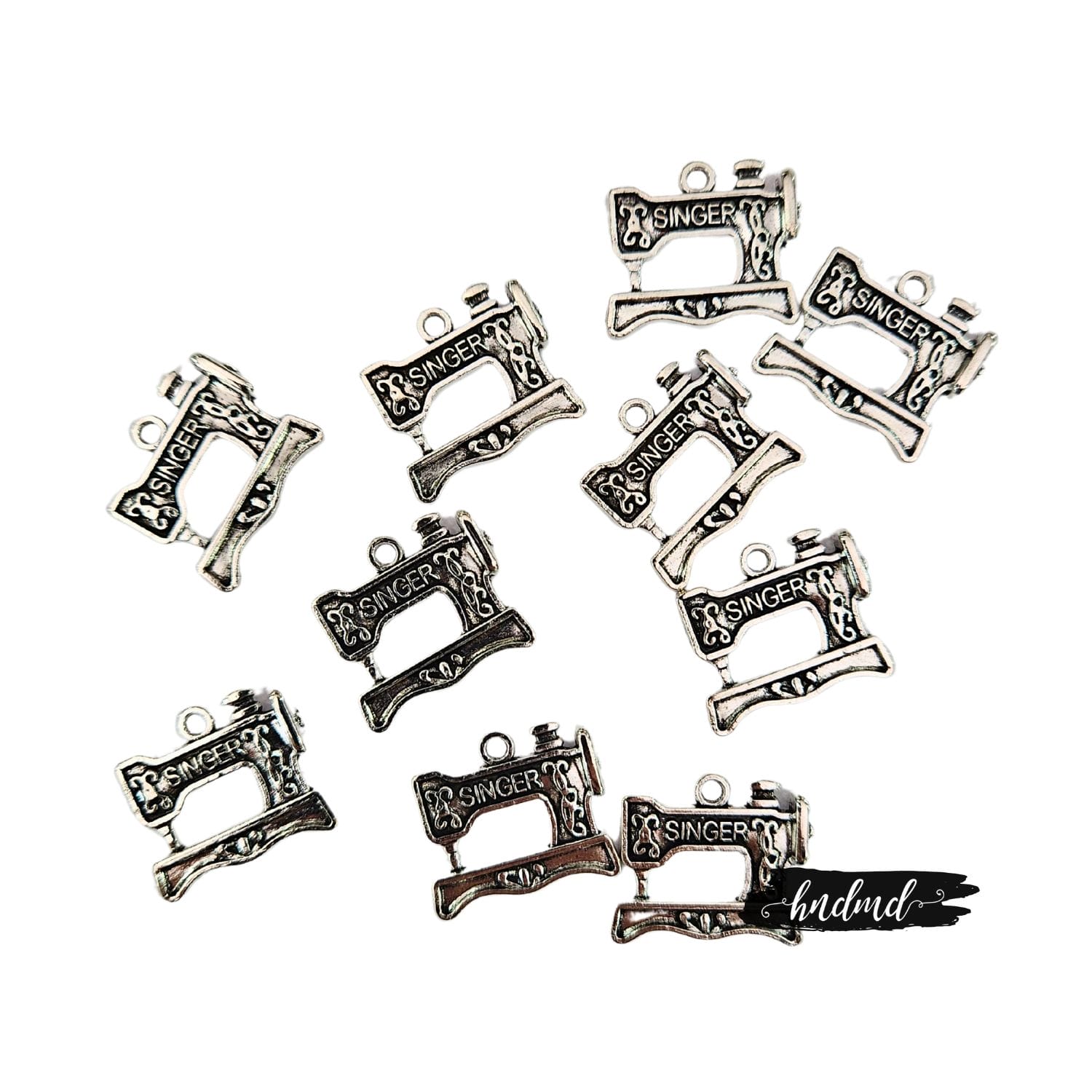 Metal Charms - Sewing Machine (Pack of 10) sewing machine metal charms 1 Metal Charms - Sewing Machine (Pack of 10)