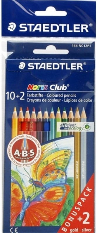 Staedtler Noris Club Color Pencils - Box of 12 Colors 144nc12p1 Staedtler Noris Club Color Pencils - Box of 12 Colors