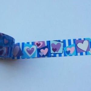 Hearts - Blue - Decorative Tape