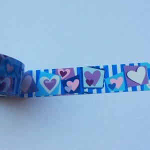 Hearts - Blue - Decorative Tape