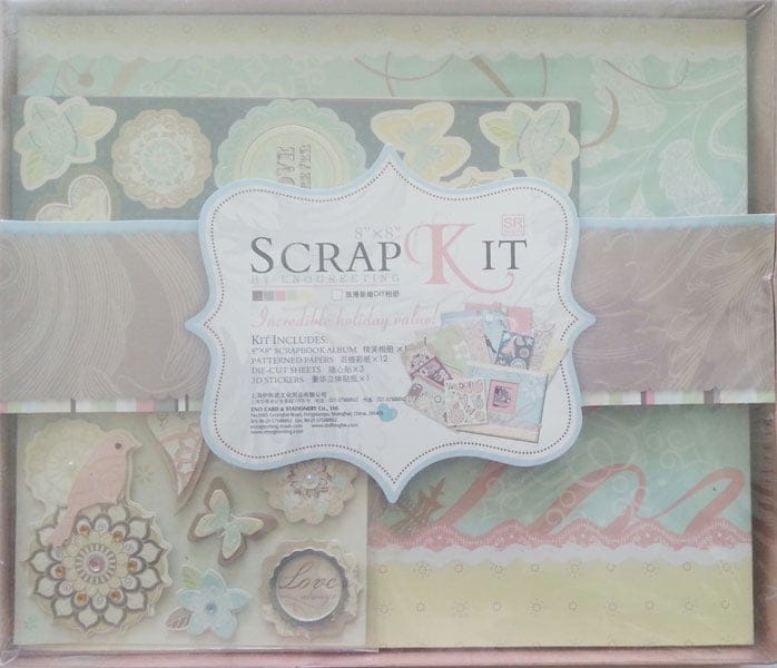 8 by 8 Scrapbook Kit by EnoGreeting - Wedding