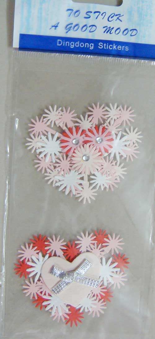 Hearts Stickers CAST 72 Hearts Stickers