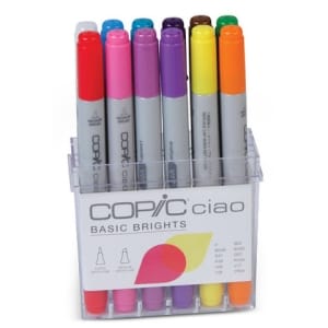 Copic Ciao 12pc Papercrafting Set Bright