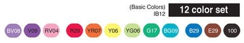 Copic Ciao 12pc Basic Set Ciao 12A large Ciao_12A_large