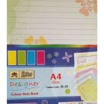 Lotus Designer Colour Sheets - A4 ( One Side Ruled) - 20 Sheets