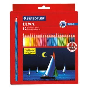 Staedtler Luna ABS Water Color Pencils - Box of 12 colors