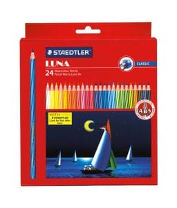 Staedtler Luna ABS Water Color Pencils - Box of 24 colors