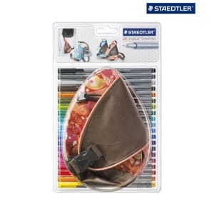 Staedtler Triplus Fineliner Pen - Set of 20 Colors with Back Pack