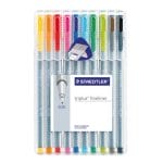 Staedtler Triplus Fineliner Pen - Set of 10 Colors