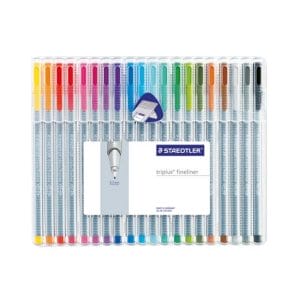 Staedtler Triplus Fineliner Pen - Set of 20 Colors