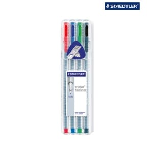 Staedtler Triplus Fineliner Pen - Set of 4 Colors