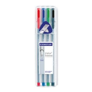 Staedtler Triplus Fineliner Pen - Set of 4 Colors