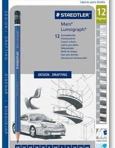 Staedtler Mars Lumograph Pencil (12 assorted degrees)