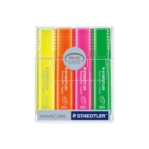 Staedtler Textsurfer Classic Highlighter Pens - Pack of 4 Colors