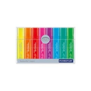 Staedtler Textsurfer Classic Highlighter Pens - Pack of 8 Colors 364 P WP 8