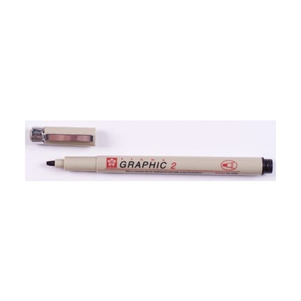 Sakura Pigma Graphic Pen 2mm - Black
